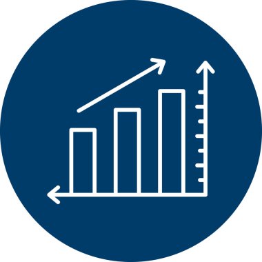 graph with growing chart icon vector illustration graphic design