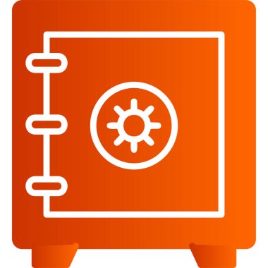 Güvenli Kutu simgesi vektör illüstrasyonu