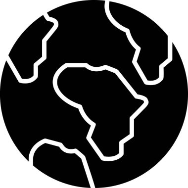 Dünya ikonu, dünya haritasının basit bir gösterimi