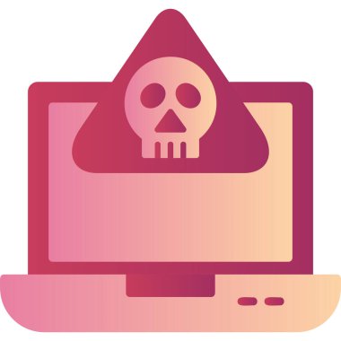 Bilgisayar. Web simgesi basit illüstrasyon