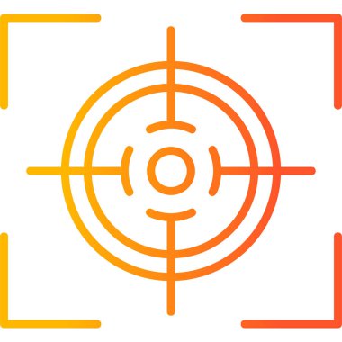 hedef simge vektör illüstrasyonu