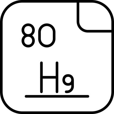 Merkür illüstrasyon simgesi vektörü