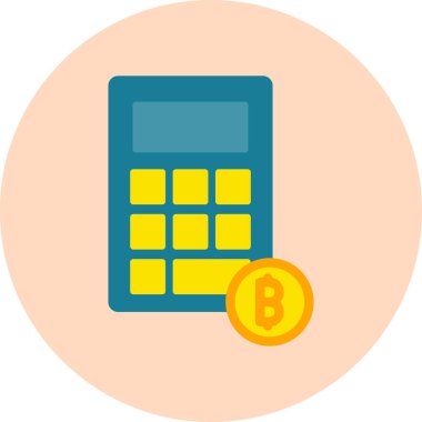 Hesap makinesi. Web simgesi basit tasarım