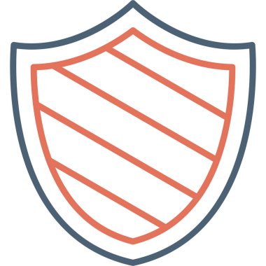 kalkan simgesi, vektör illüstrasyonu basit tasarım