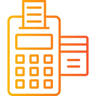 Hesap makinesi. Web simgesi basit illüstrasyon