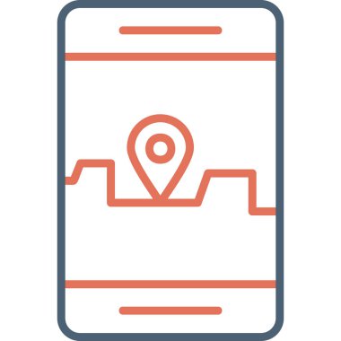 akıllı telefon simgesi vektör illüstrasyonu