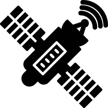 uydu simgesi vektör illüstrasyonu