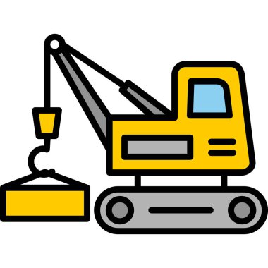 vinç simgesi vektör illüstrasyonu