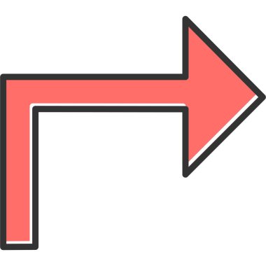 ok simgesi işaret vektör illüstrasyonu