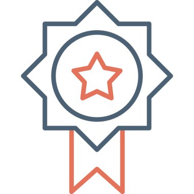 Modern Ödül simgesinin vektör illüstrasyonu