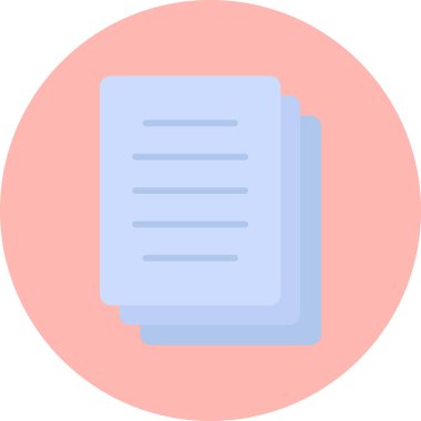 Belge simgesinin vektör illüstrasyonu