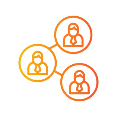 Abstract vector illustration of team work