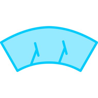 Mavi ve beyaz bayrak simgesinin vektör çizimi