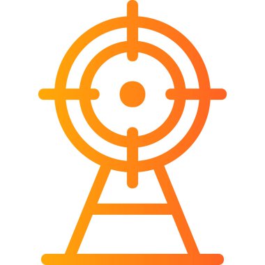 hedef simge vektör illüstrasyonu