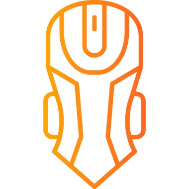 Oyun faresi düz vektör simgesi