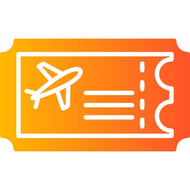 bilet ikonu vektör illüstrasyonu