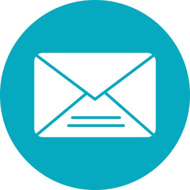 Mektup. Web simgesi basit illüstrasyon