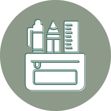 kırtasiye simgesi vektör illüstrasyonu