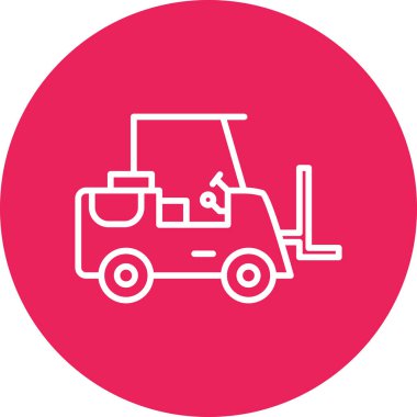 araç web simgesi basit illüstrasyon