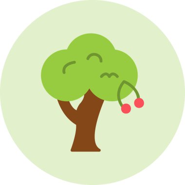 Ağaç. Web simgesi basit illüstrasyon