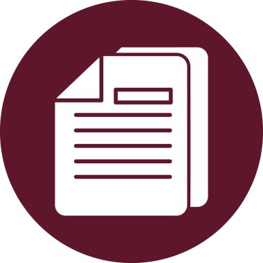 Belge simgesinin vektör illüstrasyonu