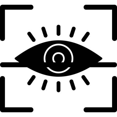 Eye Scan icon modern vector illustration