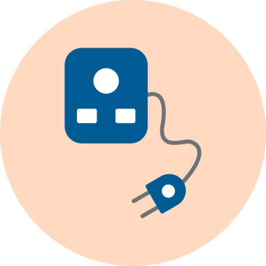 Plug And Socket web icon, vector illustration