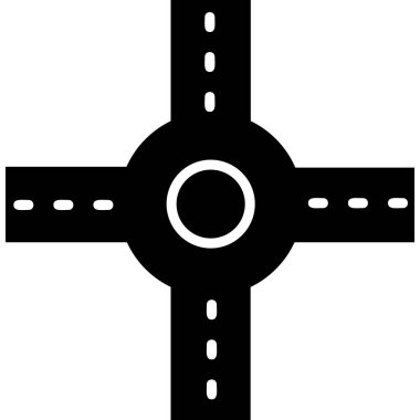 Kavşak. Web simgesi basit tasarım