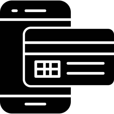 Kredi kartıyla. Basit resimleme