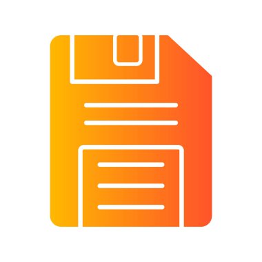 Disket disk simgesi vektör illüstrasyonu