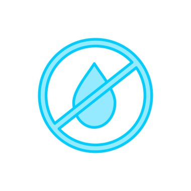 No Water web icon, vector illustration