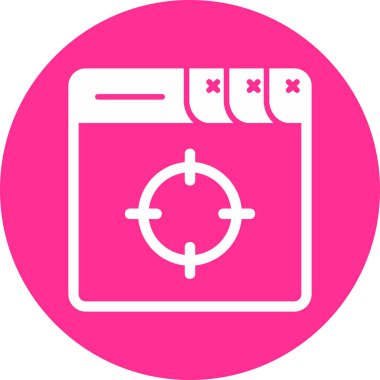 hedef simge vektör illüstrasyonu