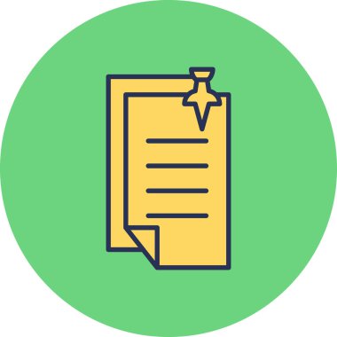 Belge simgesinin vektör illüstrasyonu