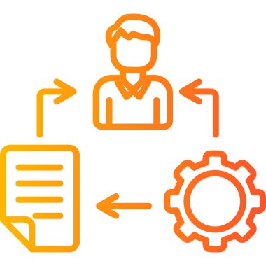iş ve geliştirme simgesi illüstrasyonu