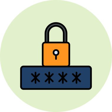 kilit simgesi, vektör illüstrasyonu