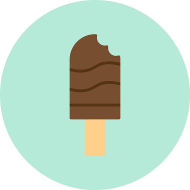 dondurma. düz tasarım 