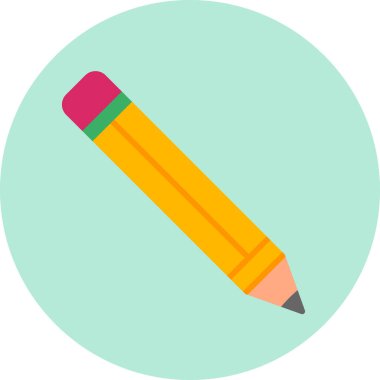 Kalem. Web simgesi basit illüstrasyon