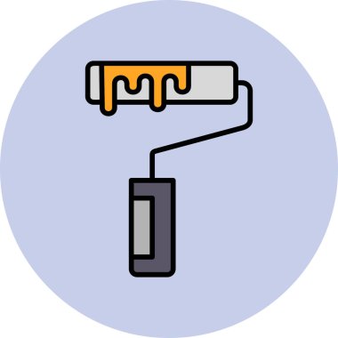 boya silindiri vektör illüstrasyonu