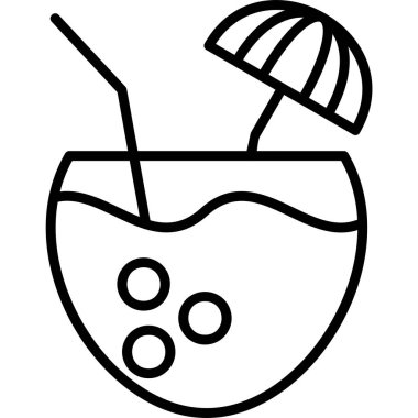 içecek simgesi, vektör illüstrasyonu 