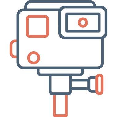 Kamera. Web simgesi basit illüstrasyon