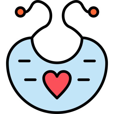 Kalp. Web simgesi basit illüstrasyon