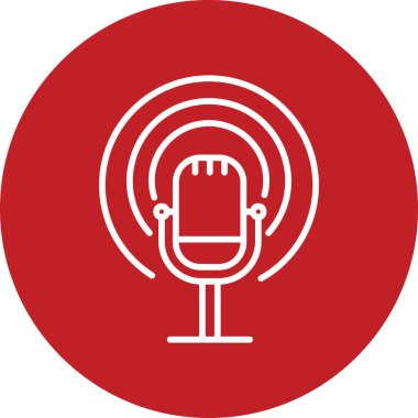 Yayın simge vektör çizim