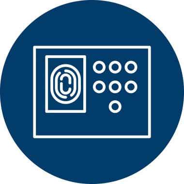 Güvenlik sisteminin vektör çizimi