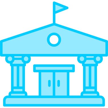 Bina. Web simgesi basit tasarım