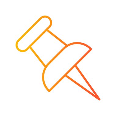 Pin simgesinin vektör illüstrasyonu