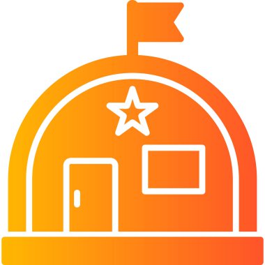 Bir ev simgesinin soyut vektör illüstrasyonu