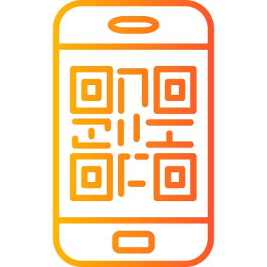 Barkod Web simgesi basit illüstrasyon