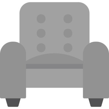 Kanepe. Web simgesi basit illüstrasyon