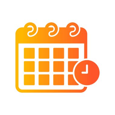 Takvim simgesi, vektör illüstrasyonu basit tasarım