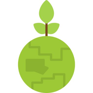 Dünya simgesinin vektör illüstrasyonu